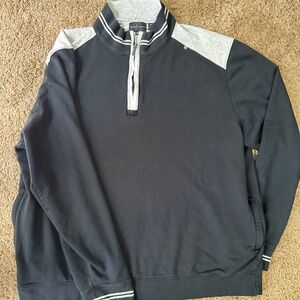 Bobby Jones Signature Leaderboard Pima Cotton Quarter-Zip Pullover–XXXL EUC